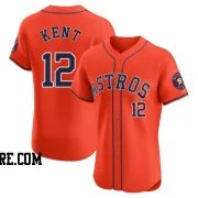 Men's Houston Astros Jeff Kent Elite Orange Alternate Vapor Premier Jersey