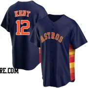 Men's Houston Astros Jeff Kent Replica Navy Alternate Jersey