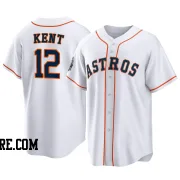 Men's Houston Astros Jeff Kent Replica White 2022 World Series Home Jersey