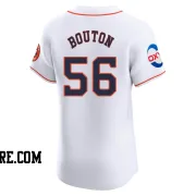 Men's Houston Astros Jim Bouton Elite White Home Patch Jersey