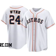 Men's Houston Astros Jimmy Wynn Replica White 2022 World Series Home Jersey