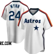 Men's Houston Astros Jimmy Wynn Replica White Home Cooperstown Collection Team Jersey