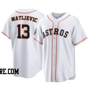 Men's Houston Astros J.J. Matijevic Replica White 2022 World Series Home Jersey