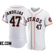 Men's Houston Astros Joaquin Andujar Authentic White 2022 World Series Home Jersey