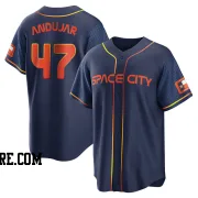 Men's Houston Astros Joaquin Andujar Replica Navy 2022 City Connect Jersey