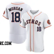 Men's Houston Astros Joe Morgan Authentic White 2022 World Series Champions Home Jersey