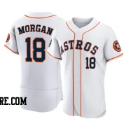 Men's Houston Astros Joe Morgan Authentic White 2022 World Series Home Jersey