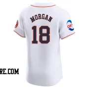 Men's Houston Astros Joe Morgan Elite White Home Patch Jersey