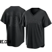 Men's Houston Astros Joe Morgan Replica Black Pitch Fashion Jersey