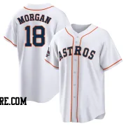 Men's Houston Astros Joe Morgan Replica White 2022 World Series Champions Home Jersey