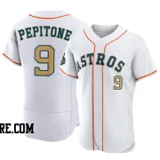 Men's Houston Astros Joe Pepitone Authentic Gold White 2023 Collection Jersey