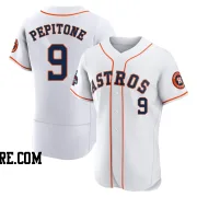 Men's Houston Astros Joe Pepitone Authentic White 2022 World Series Champions Home Jersey