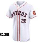 Men's Houston Astros Jon Singleton Elite White Home Jersey