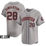 Men's Houston Astros Jon Singleton Limited Gray Away Jersey