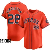 Men's Houston Astros Jon Singleton Limited Orange Alternate Jersey