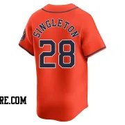 Men's Houston Astros Jon Singleton Limited Orange Alternate Jersey