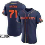 Men's Houston Astros Josh Hader Authentic Navy 2022 City Connect Jersey