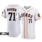 Men's Houston Astros Josh Hader Authentic White 2022 World Series Home Jersey