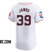 Men's Houston Astros Josh James Elite White Home Patch Jersey