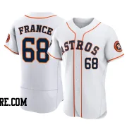 Men's Houston Astros J.P. France Authentic White 2022 World Series Home Jersey