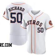 Men's Houston Astros J.R. Richard Authentic White 2022 World Series Champions Home Jersey