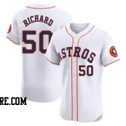 Men's Houston Astros J.R. Richard Elite White Home Jersey