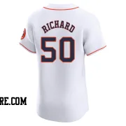 Men's Houston Astros J.R. Richard Elite White Home Jersey