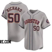 Men's Houston Astros J.R. Richard Limited Gray Away Jersey