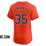 Men's Houston Astros Justin Verlander Elite Orange Alternate Vapor Premier Jersey