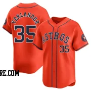 Men's Houston Astros Justin Verlander Limited Orange Alternate Jersey