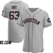 Men's Houston Astros Kaleb Ort Authentic Gray Road Jersey