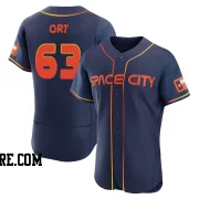 Men's Houston Astros Kaleb Ort Authentic Navy 2022 City Connect Jersey