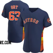 Men's Houston Astros Kaleb Ort Authentic Navy Alternate Jersey