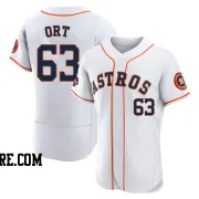 Men's Houston Astros Kaleb Ort Authentic White 2022 World Series Champions Home Jersey