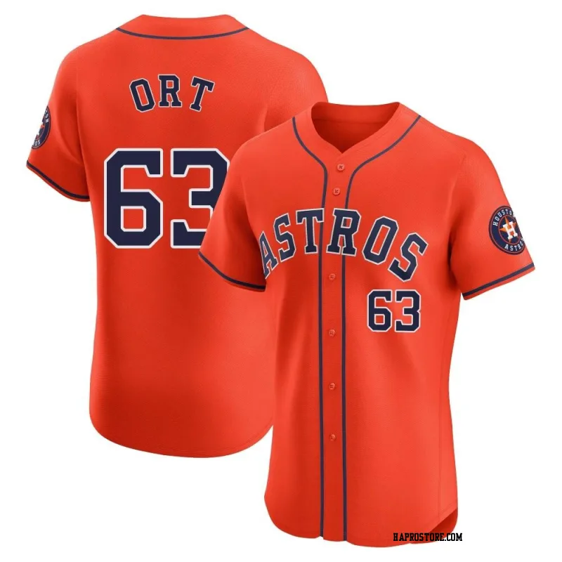 Men's Houston Astros Kaleb Ort Elite Orange Alternate Vapor Premier Jersey