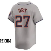 Men's Houston Astros Kaleb Ort Limited Gray Away Jersey