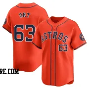 Men's Houston Astros Kaleb Ort Limited Orange Alternate Jersey