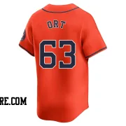 Men's Houston Astros Kaleb Ort Limited Orange Alternate Jersey