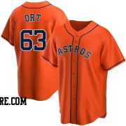 Men's Houston Astros Kaleb Ort Replica Orange Alternate Jersey