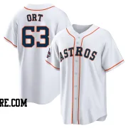 Men's Houston Astros Kaleb Ort Replica White 2022 World Series Champions Home Jersey