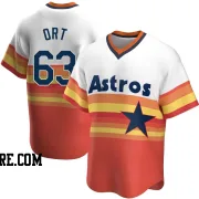 Men's Houston Astros Kaleb Ort Replica White Home Cooperstown Collection Jersey