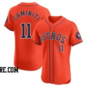 Men's Houston Astros Ken Caminiti Elite Orange Alternate Vapor Premier Jersey