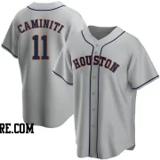 Men's Houston Astros Ken Caminiti Replica Gray Road Jersey