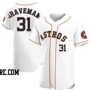 Men's Houston Astros Kendall Graveman Authentic White Home Jersey