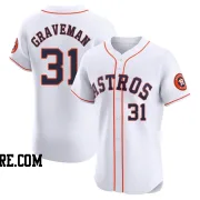 Men's Houston Astros Kendall Graveman Elite White Home Jersey