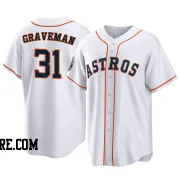 Men's Houston Astros Kendall Graveman Replica White 2022 World Series Home Jersey