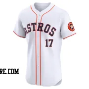 Men's Houston Astros Lance Berkman Elite White Home Jersey