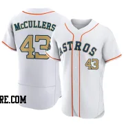 Men's Houston Astros Lance Mccullers Jr. Authentic Gold Lance McCullers Jr. White 2023 Collection Jersey