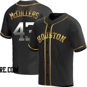 Men's Houston Astros Lance Mccullers Jr. Replica Black Golden Lance McCullers Jr. Alternate Jersey