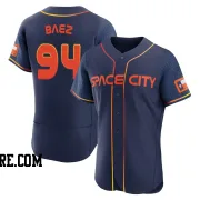 Men's Houston Astros Luis Baez Authentic Navy 2022 City Connect Jersey